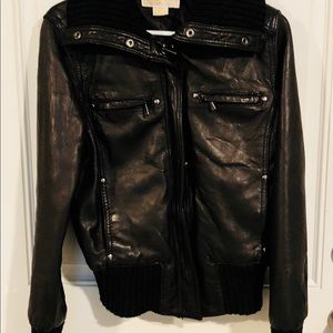 Michael Kors leather coat